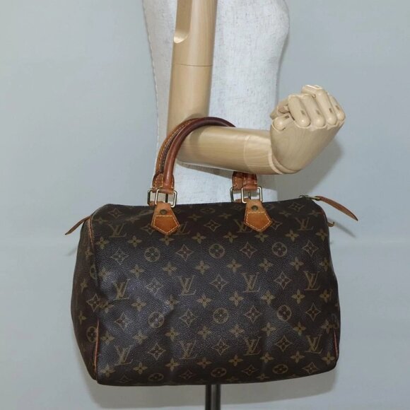 LOUIS VUITTON Monogram Speedy 30 Hand Bag - Picture 14 of 16